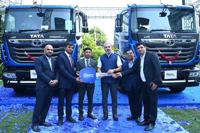 Tata Motors has begun deliveries of LNG-powered Prima 5530.S trucks to Clean Green Fuel and Logistics Pvt. Ltd., aiming to advance green mobility. The company also signed an MoU to supply 350 more units.