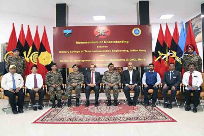 Indian Army & C-DAC establish CoE in defence tech at MCTE, Mhow, boosting innovation in Quantum Computing, Cybersecurity & more.