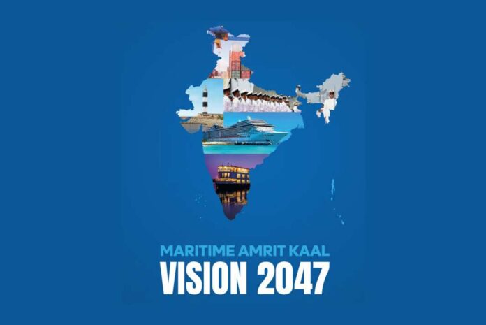 India unveils Maritime Amrit Kaal Vision 2047, emphasizing port modernization, green hydrogen hubs, and cruise tourism to transform the maritime sector.