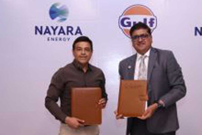 Gulf Oil and Nayara Energy join forces to offer premium lubricants and AdBlue at 6,500+ stations, enhancing India’s fuel and highway services.